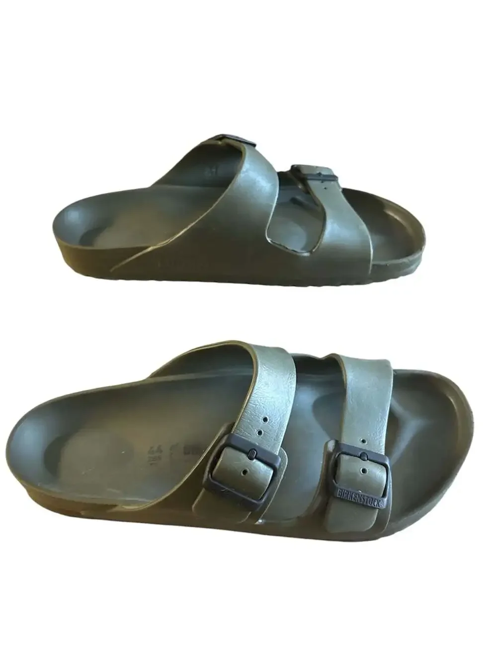 Birkenstock Arizona Essentials EVA Slide Sandals in Khaki